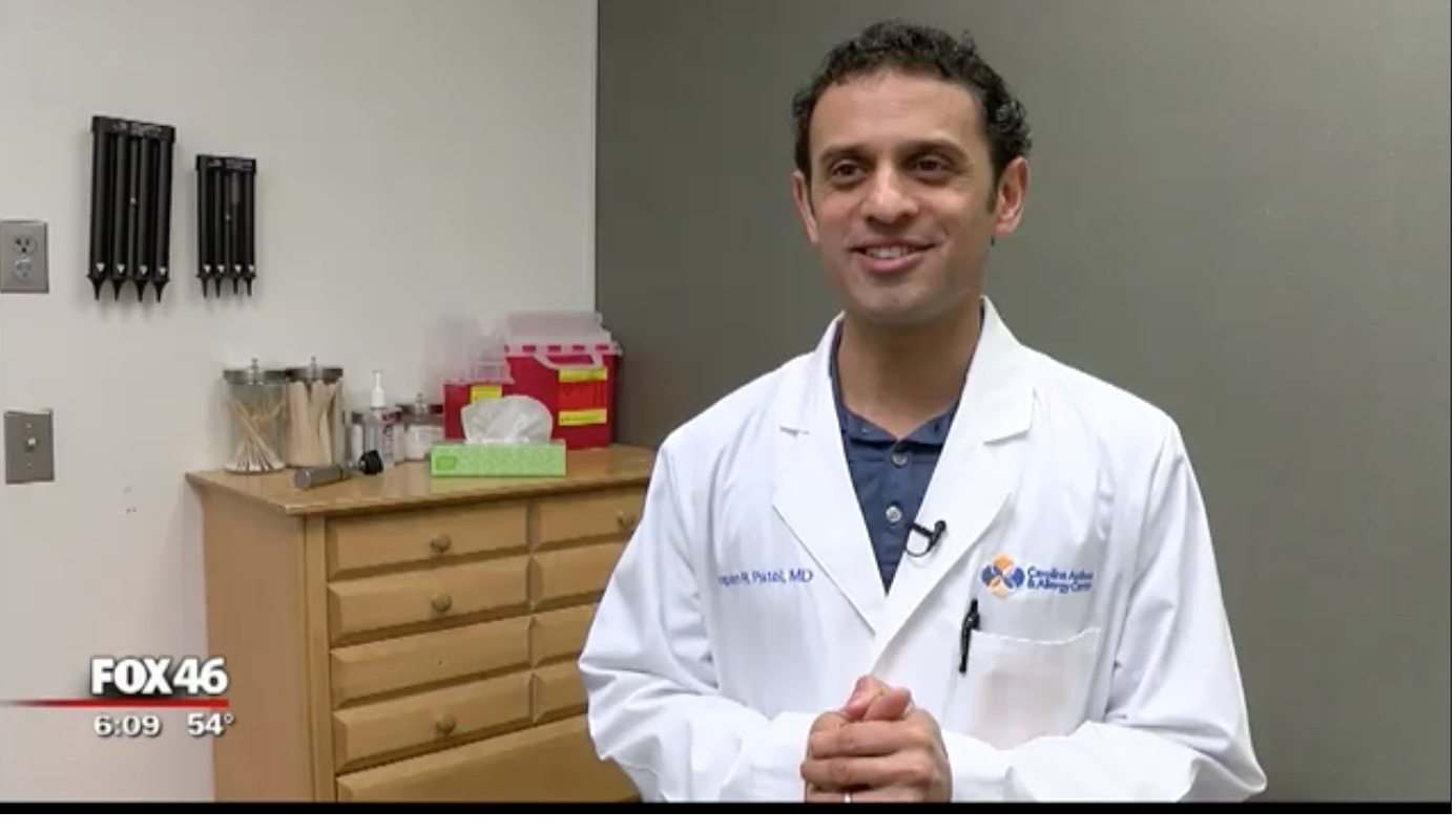 Dr. Patel discusses the Start of Allergy Season on Fox CAAC